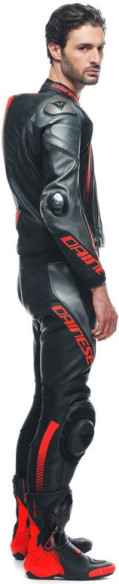 Combinezon Moto Piele Laguna Seca 5 2Pcs Black/Anthracite/Fluo-Red 23