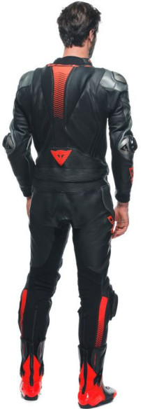 Combinezon Moto Piele Laguna Seca 5 2Pcs Black/Anthracite/Fluo-Red 23
