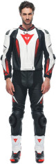 Combinezon Moto Piele Laguna Seca 5 2Pcs Black/White/Lava-Red 23
