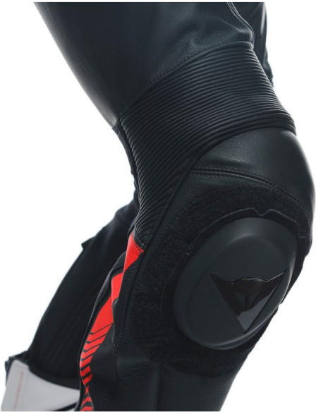 Combinezon Moto Piele Laguna Seca 5 2Pcs Black/White/Lava-Red 23