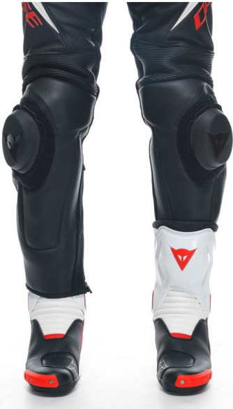 Combinezon Moto Piele Laguna Seca 5 2Pcs Black/White/Lava-Red 23