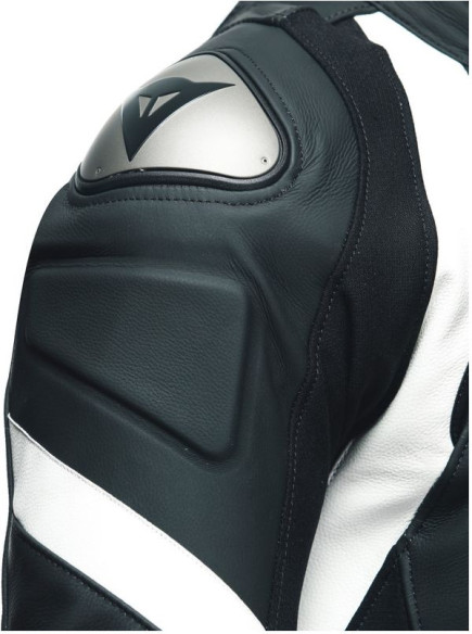 Combinezon Moto Piele Avro 4 2Pcs Black-Matt/Black-Matt/White 23