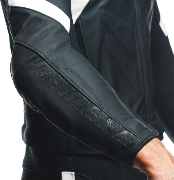 Combinezon Moto Piele Avro 4 2Pcs Black-Matt/Black-Matt/White 23
