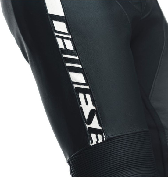 Combinezon Moto Piele Avro 4 2Pcs Black-Matt/Black-Matt/White 23