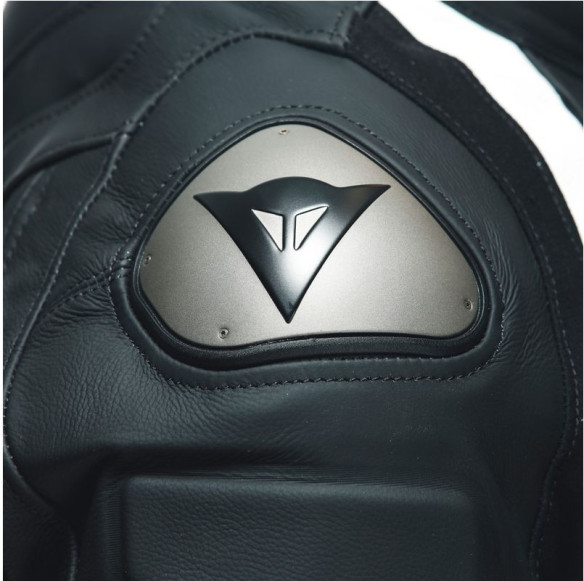 Combinezon Moto Piele Avro 4 2Pcs Black-Matt/Black-Matt/White 23