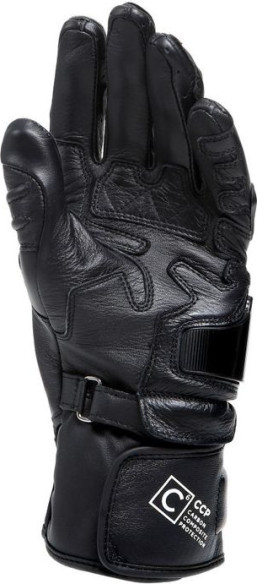 Manusi Moto Piele Dama Carbon 4 Long Black/Black/White 23