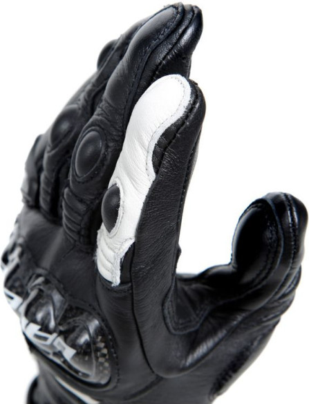 Manusi Moto Piele Dama Carbon 4 Long Black/Black/White 23