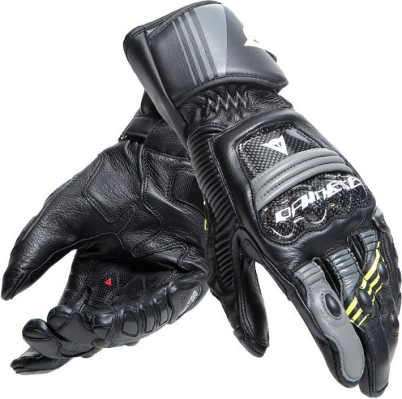 Manusi Moto Piele Druid 4 Black/Charcoal-Gray/Fluo-Yellow 23