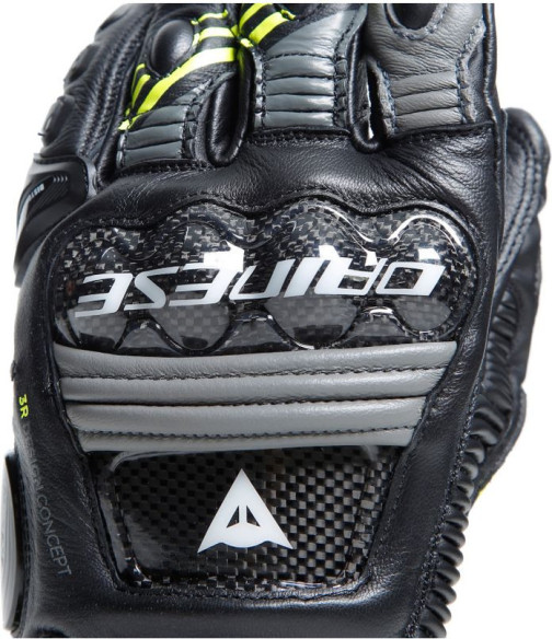 Manusi Moto Piele Druid 4 Black/Charcoal-Gray/Fluo-Yellow 23