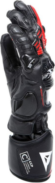 Manusi Moto Piele Druid 4 Black/Lava-Red/White 23