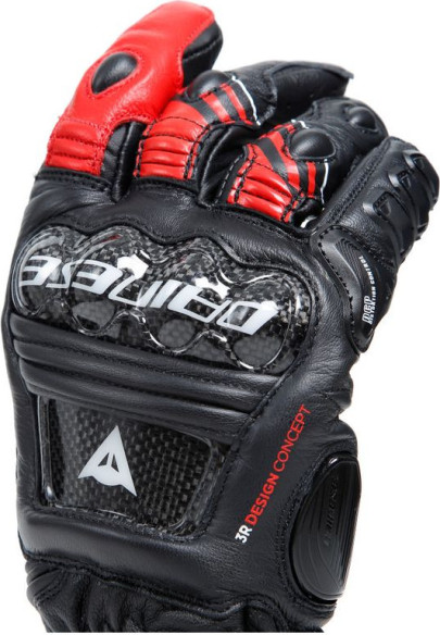 Manusi Moto Piele Druid 4 Black/Lava-Red/White 23