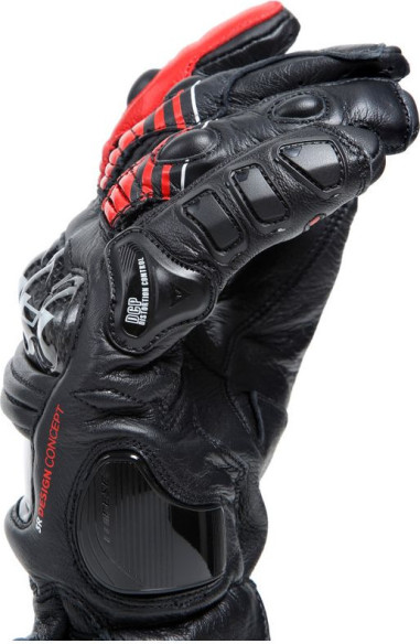 Manusi Moto Piele Druid 4 Black/Lava-Red/White 23