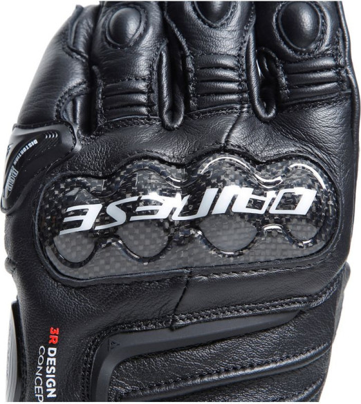 Manusi Moto Piele Carbon 4 Long Black/Black/Black 23