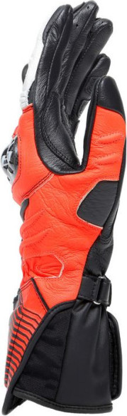 Manusi Moto Piele Carbon 4 Long Black/Fluo-Red/White 23