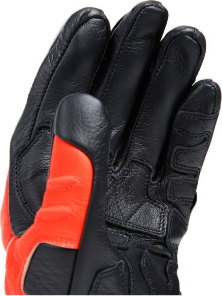 Manusi Moto Piele Carbon 4 Long Black/Fluo-Red/White 23