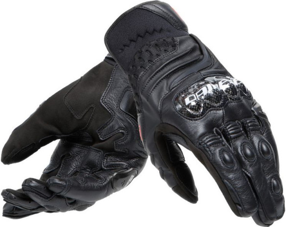 Manusi Moto Piele Carbon 4 Short Black/Black 23