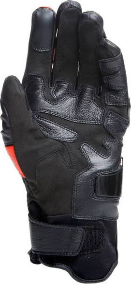 Manusi Moto Piele Carbon 4 Short Black/Fluo-Red 23