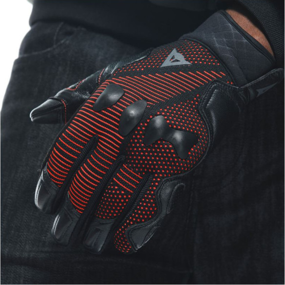 Manusi Moto Textile Unruly Ergo-Tek Black/Fluo-Red 23