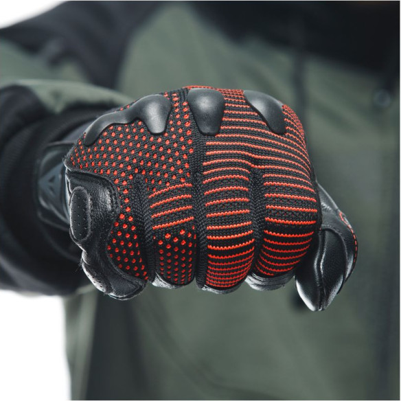 Manusi Moto Textile Unruly Ergo-Tek Black/Fluo-Red 23