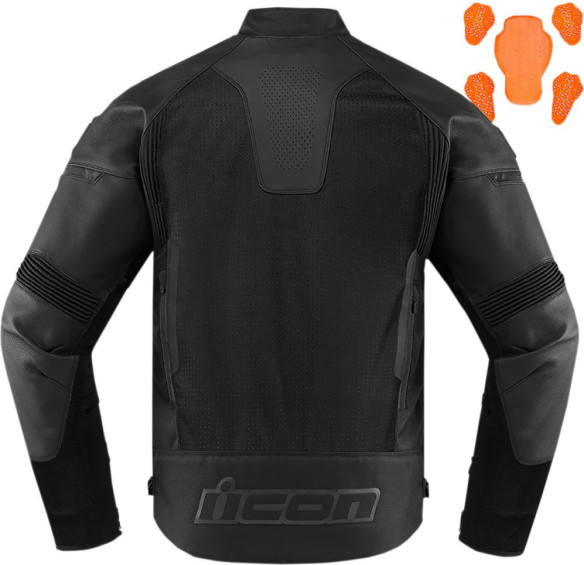 Geaca Moto Piele Contra2 Perforata Stealth