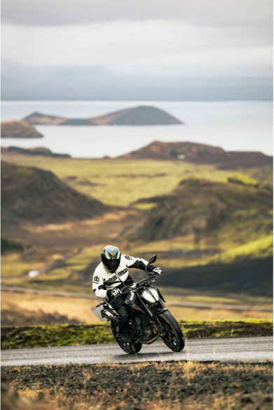 Geaca Moto Piele Contra2 Perforata White
