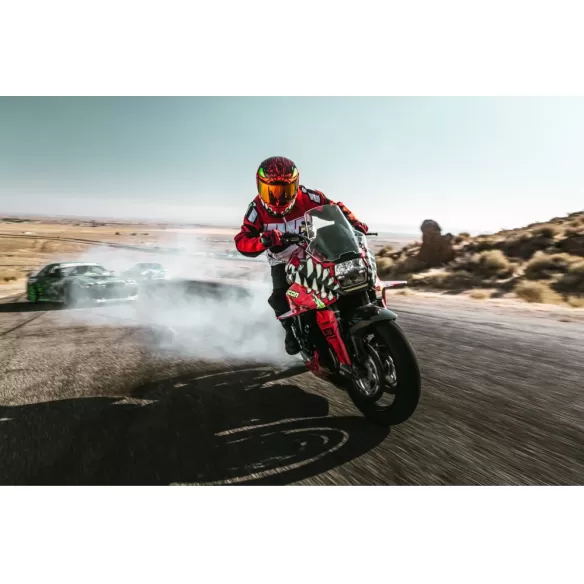 Geaca Moto Textila Airform Retro Red