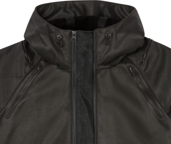 Geaca Moto Piele SynthHawk Black