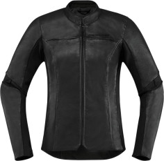 Geaca Moto Piele Dama Overlord Black