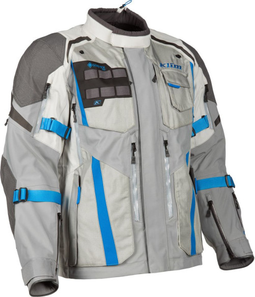 Geaca Moto Textila Badlands Pro TALL Cool Gray/Electric Blue Lemonade