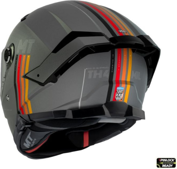 Casca Moto Full-Face Thunder 4 SV Mil C2 Gri Mat