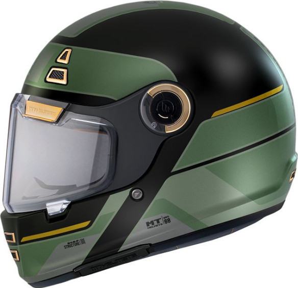 Casca Moto Full-Face Jarama 68Th C1 Negru Lucios