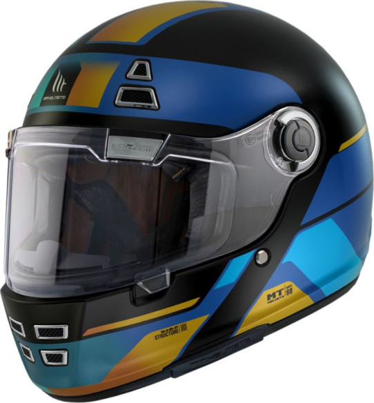 Casca Moto Full-Face Jarama 68Th C7 Albastru Mat