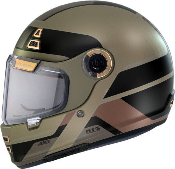 Casca Moto Full-Face Jarama 68Th C9 Auriu Mat