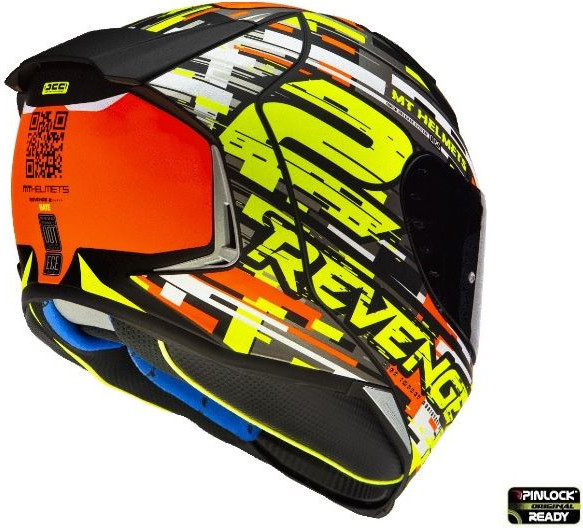 Casca Moto Full-Face Revenge 2 Baye A4 Portocaliu Fluor Lucios