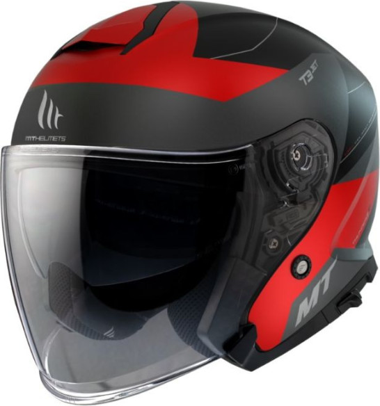 Casca Open Face Thunder 3 SV Jet Cooper A3 Rosu Mat