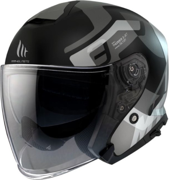 Casca Moto Open-Face/Jet Street Thunder 3 SC Silton B2 Grey Matt 24