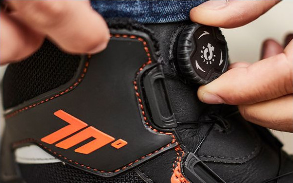 Ghete Moto Scurte Unisex SD-BC10 Black/Orange 23
