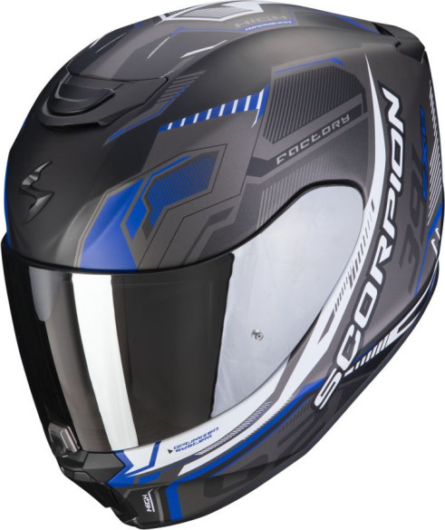 Casca Moto Full-Face 391 Haut Negru Mat/Albastru 23