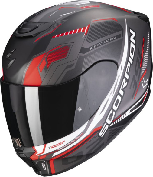 Casca Moto Full-Face 391 Haut Negru Mat/Rosu 23