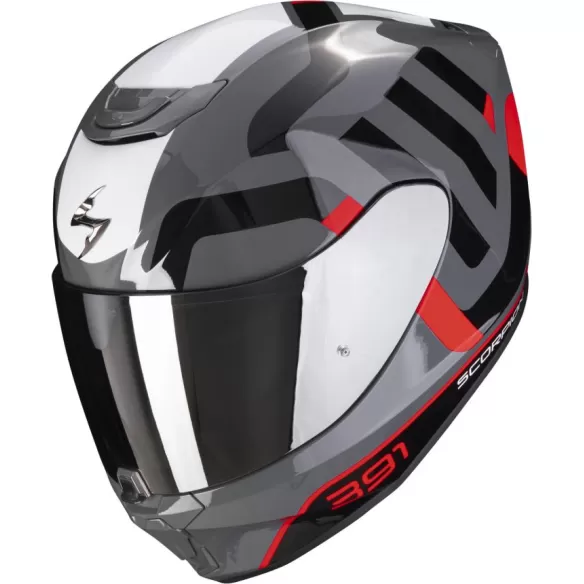 Casca Moto Full-Face 391 Arok Negru/Gri/Rosu Glossy 23