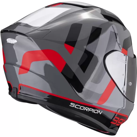 Casca Moto Full-Face 391 Arok Negru/Gri/Rosu Glossy 23