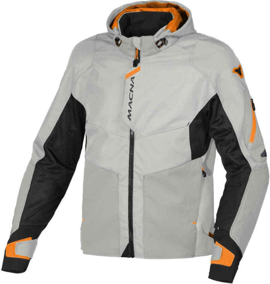 Geaca Moto Textila Beacon WP Light Grey/Orange
