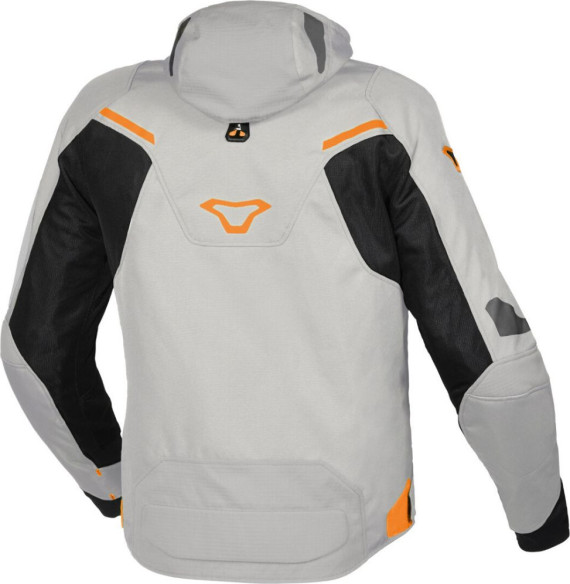 Geaca Moto Textila Beacon WP Light Grey/Orange
