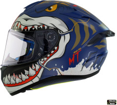 Casca Moto Full-Face Targo Pro Sharky B7 Blue Matt 2023