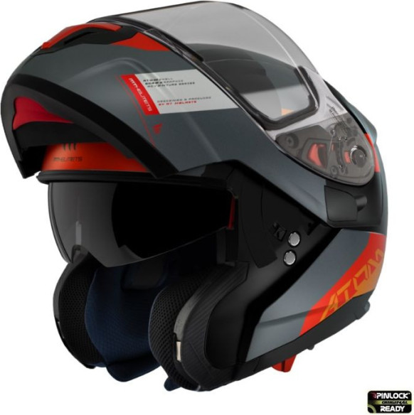 Casca Moto Flip-Up Atom SV Gorex B4 Orange Matt 2023
