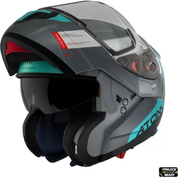Casca Moto Flip-Up Atom SV Gorex C2 Titanium Matt 2023
