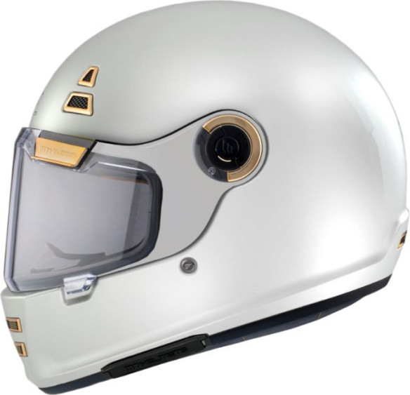 Casca Moto Full-Face/Integrala Jarama A0 Retro Cafe Racer White Glossy 2023