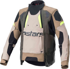 Geaca Moto Textila Halo Drystar Bej/Negru/Galben Fluo 23