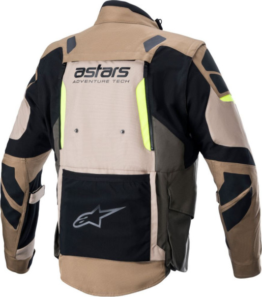 Geaca Moto Textila Halo Drystar Bej/Negru/Galben Fluo 23