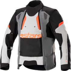 Geaca Moto Textila Halo Drystar Gri Deschis/Gri Inchis/Negru 23
